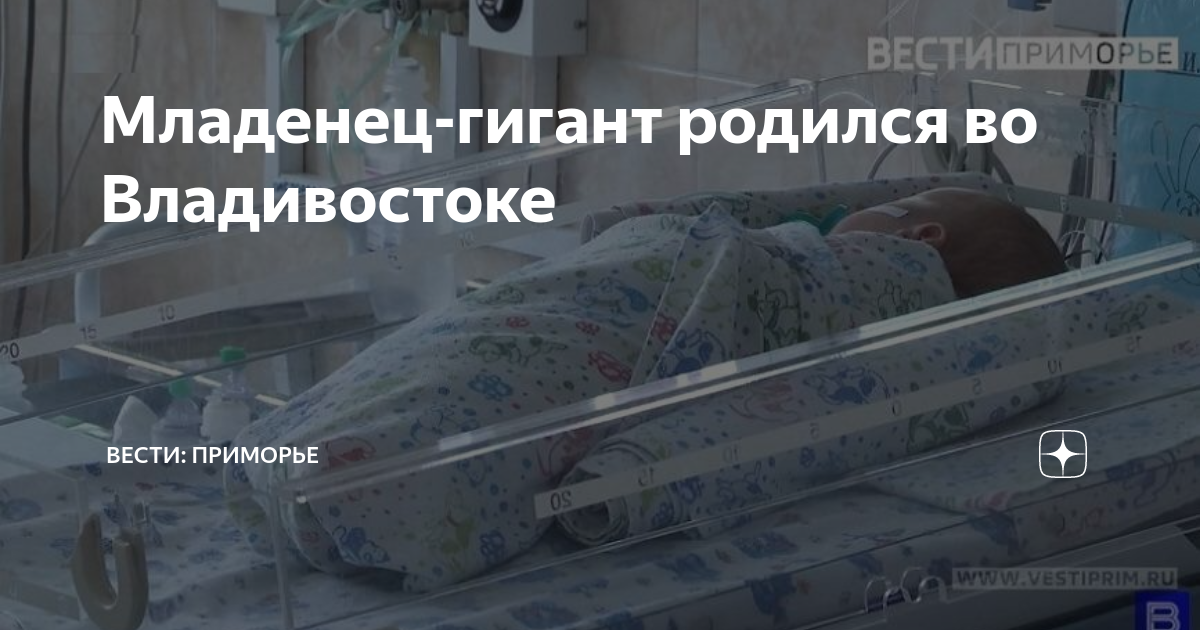Младенец-гигант родился во Владивостоке | Вести: Приморье | Дзен