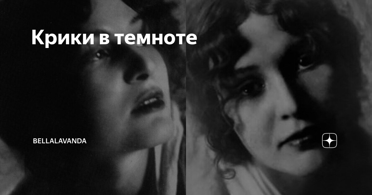 Крики в темноте | Bellalavanda | Дзен