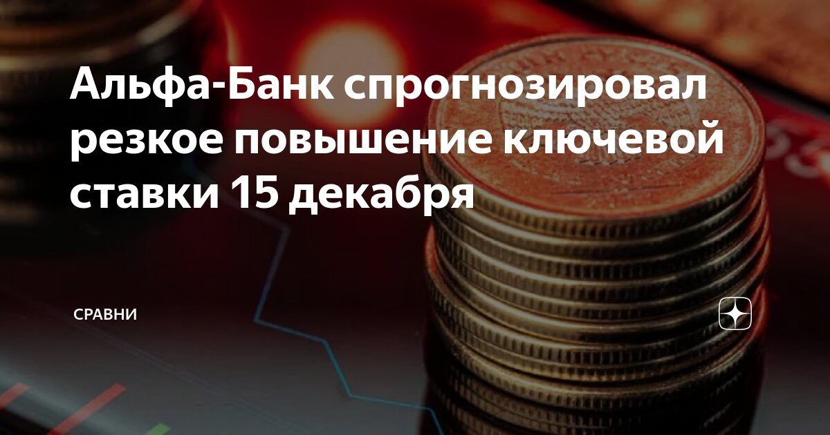 Альфа-Банк спрогнозировал резкое повышение ключевой ставки 15 декабря ...