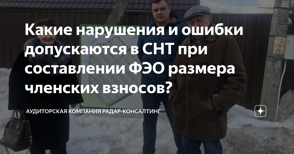 Какие нарушения и ошибки допускаются в СНТ при составлении ФЭО размера ...