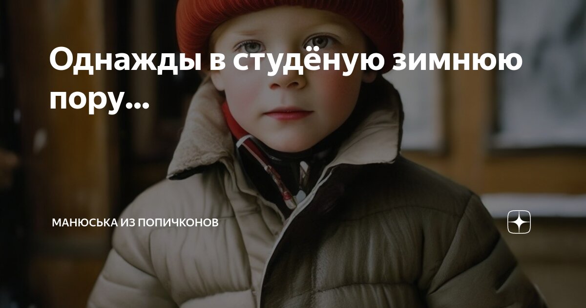 Однажды в студёную зимнюю пору... | Манюська из Попичконов | Дзен