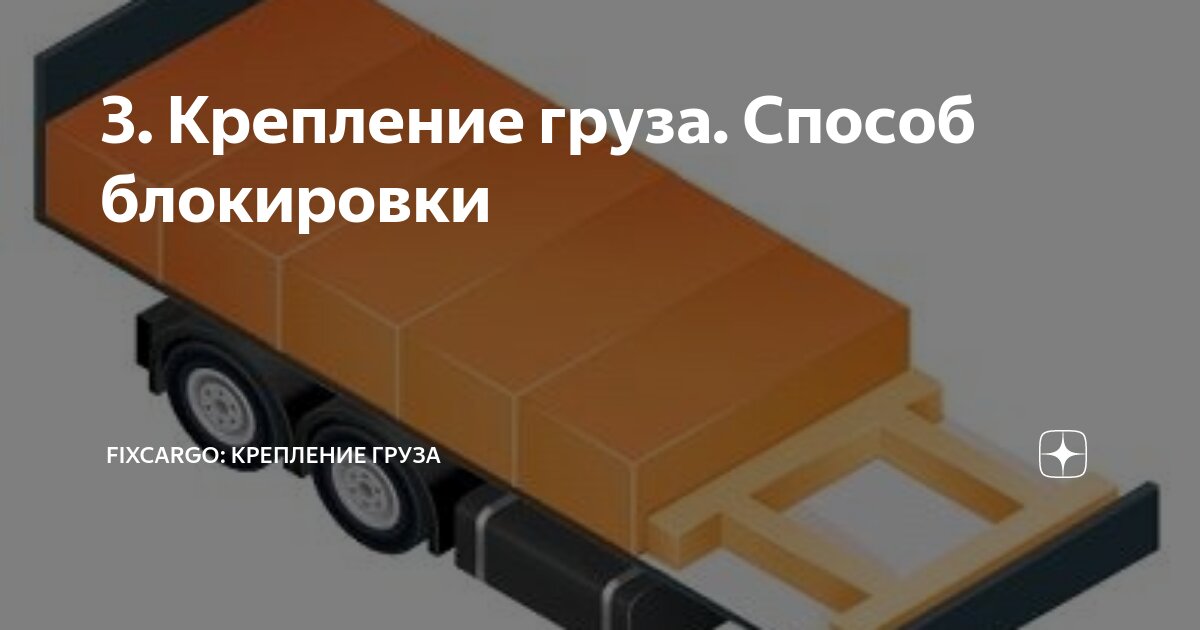 3. Крепление груза. Способ блокировки | FixCarGo: крепление груза | Дзен