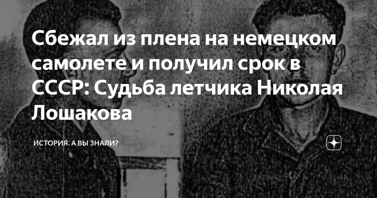 Сбежал из плена на немецком самолете и получил срок в СССР: Судьба ...