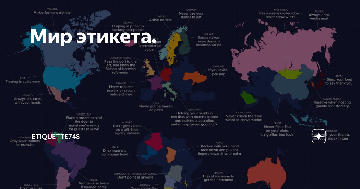 Мир этикета. | etiquette748 | Дзен