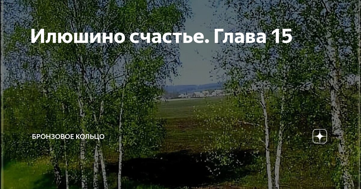 Илюшино счастье. Глава 15 | Бронзовое кольцо | Дзен