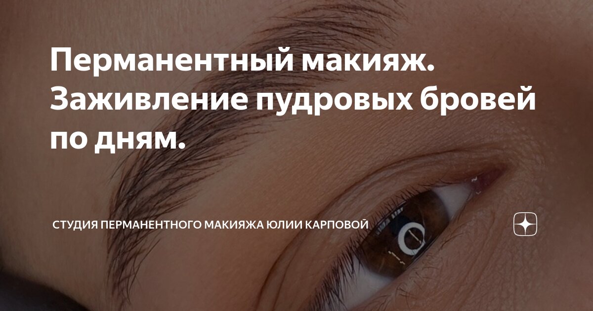 Перманентный макияж. Заживление пудровых бровей по дням. | Студия ...