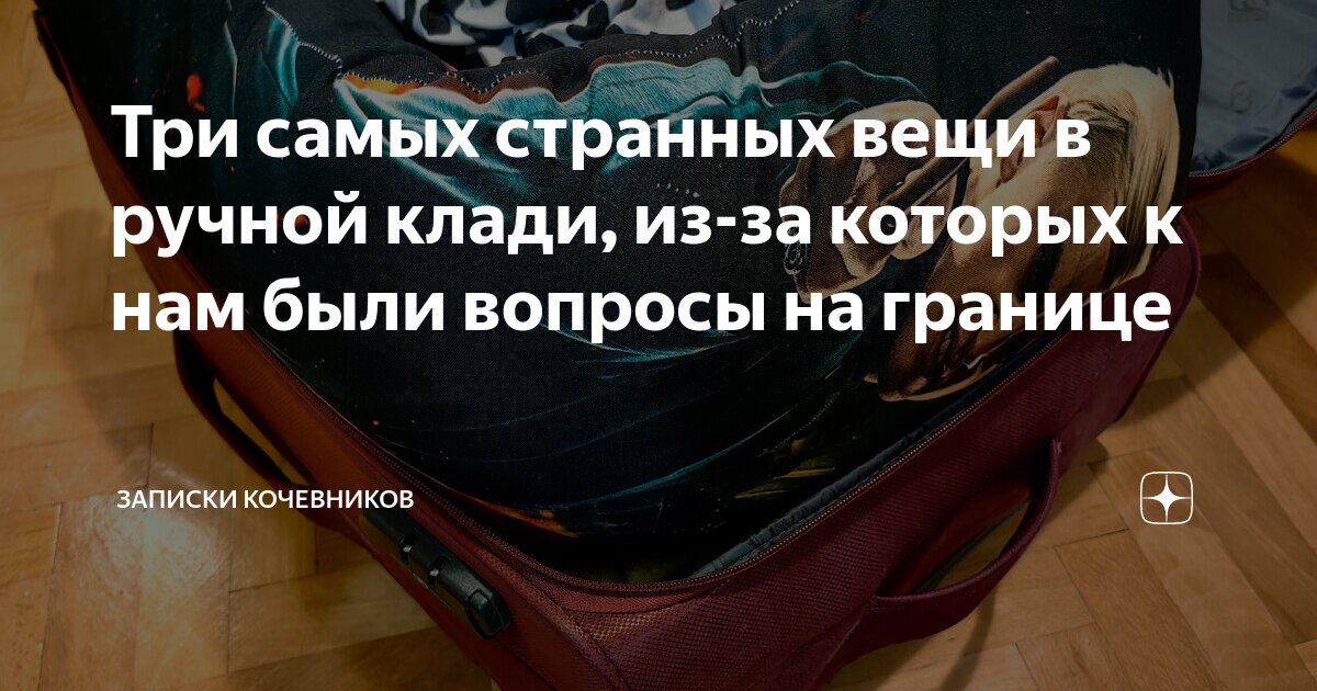 Три самых странных вещи в ручной клади, из-за которых к нам были ...