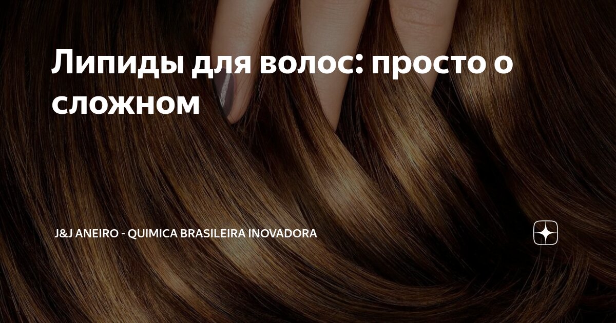 Липиды для волос: просто о сложном | J&J AneiRo - quimica brasileira ...