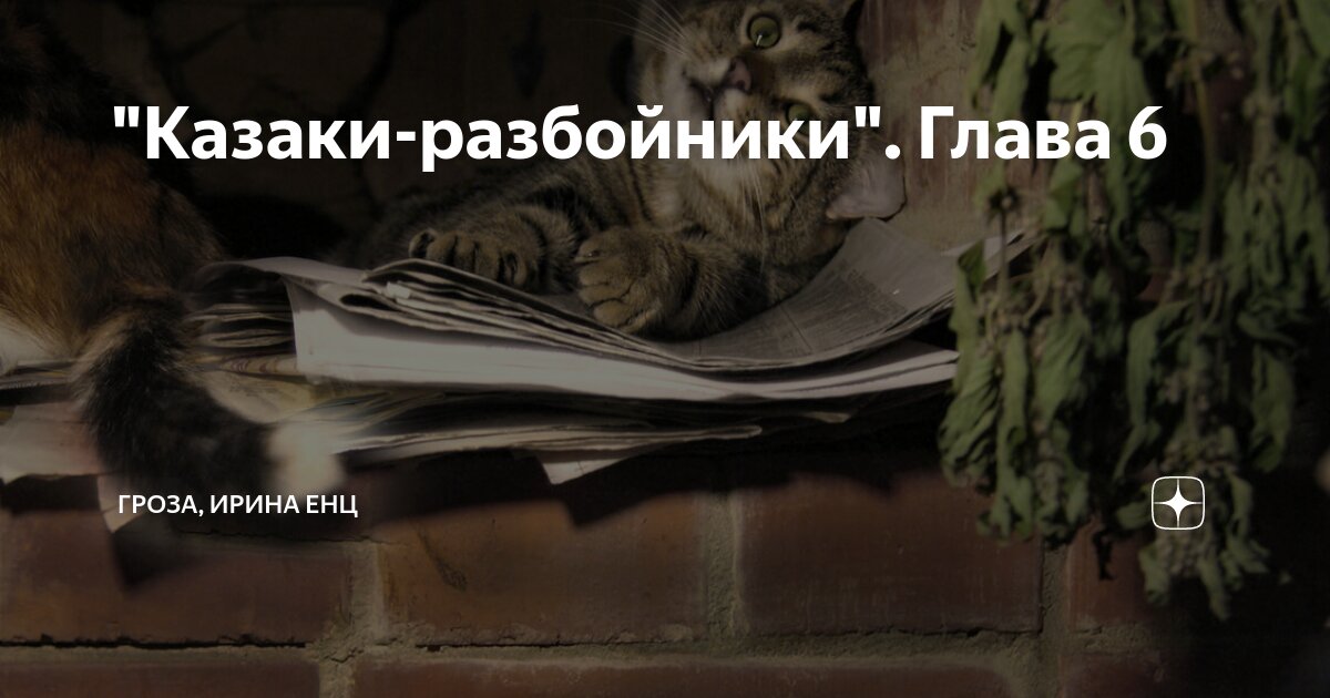 "Казаки-разбойники". Глава 6 | ГРОЗА, ИРИНА ЕНЦ | Дзен