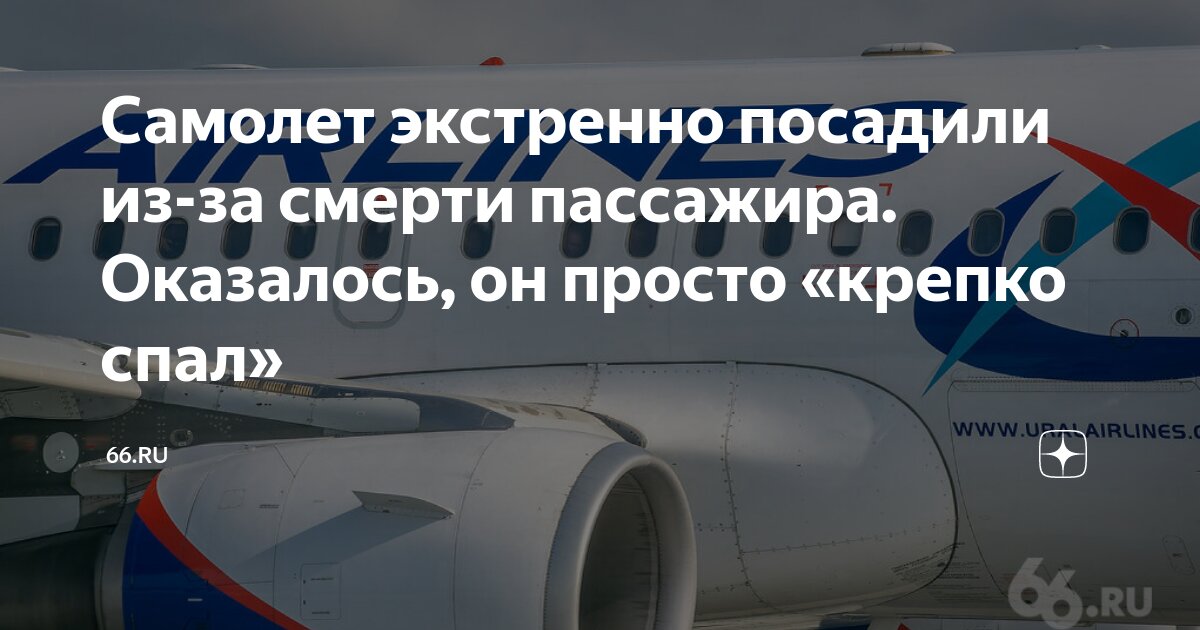 Самолет экстренно посадили из-за смерти пассажира. Оказалось, он просто ...