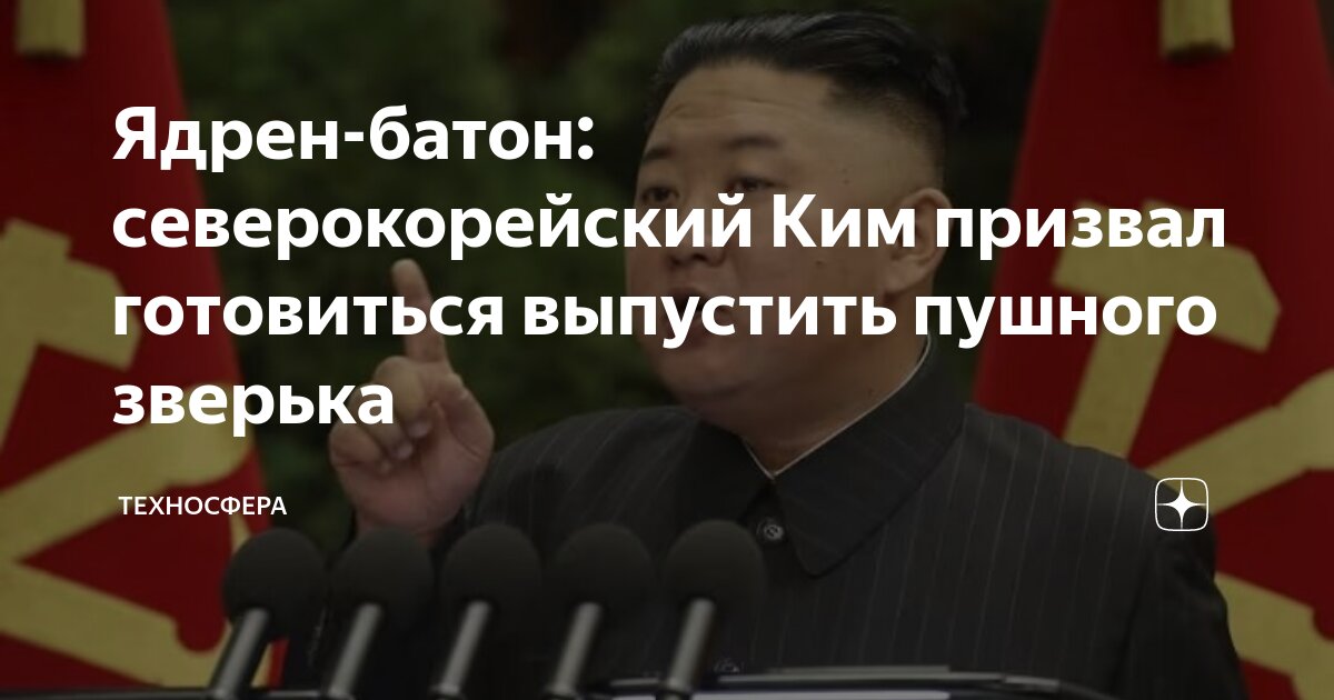 Ядрен-батон: северокорейский Ким призвал готовиться выпустить пушного ...
