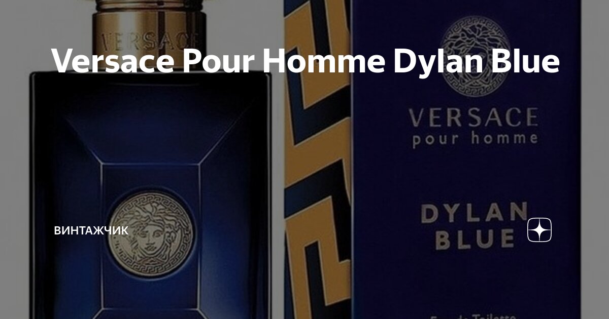 Versace Pour Homme Dylan Blue | Винтажчик | Дзен