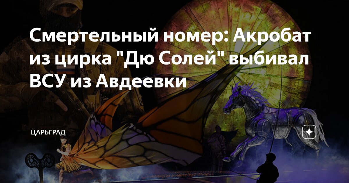 Смертельный номер: Акробат из цирка "Дю Солей" выбивал ВСУ из Авдеевки ...