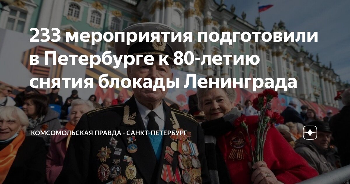 80 летие полного освобождения ленинграда от блокады