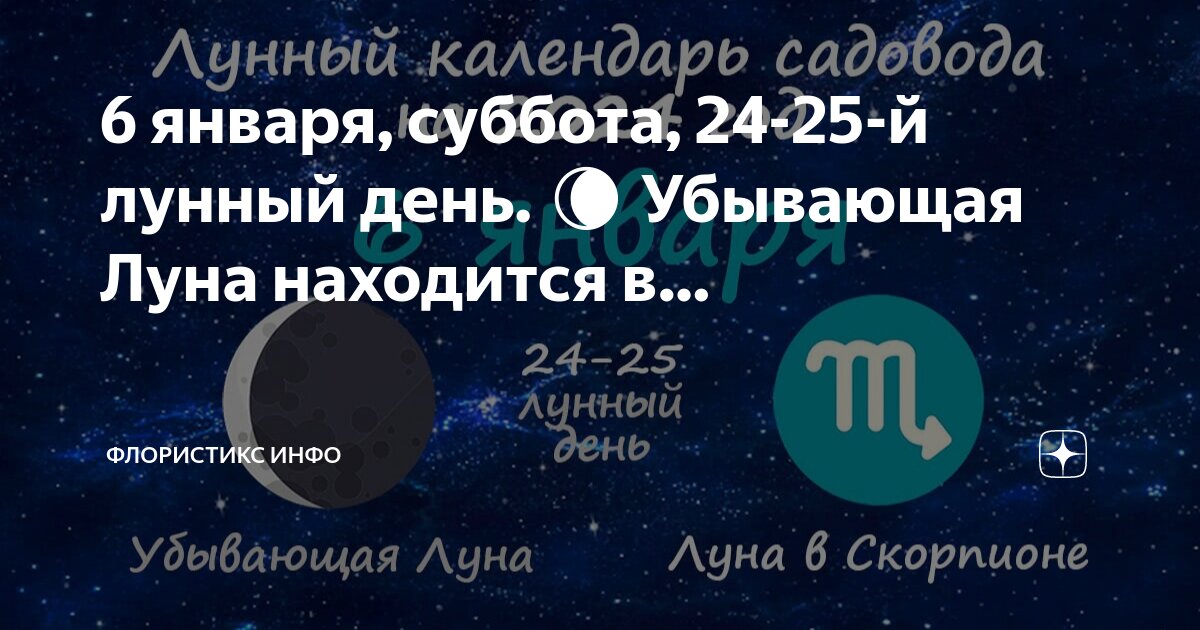 Луна убывает 2023