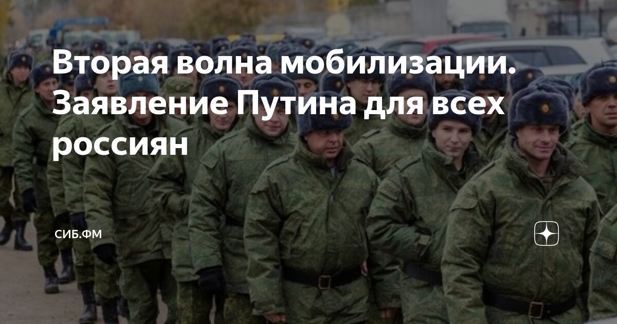 Второй волны мобилизации не будет. Второй волны мобилизации не будет