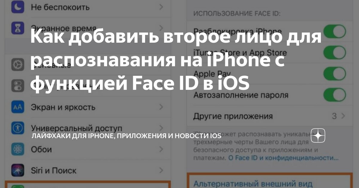 Как на айфоне добавить второй фейс. Как на айфоне добавить второй фейс