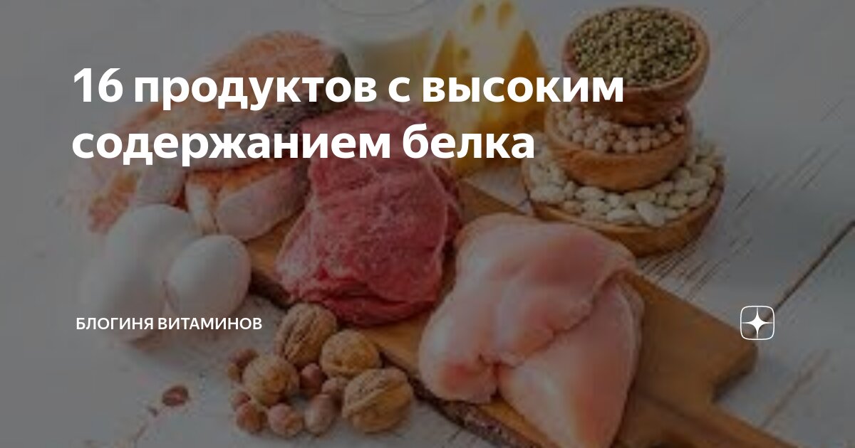 16 продуктов с высоким содержанием белка | Блогиня витаминов | Дзен