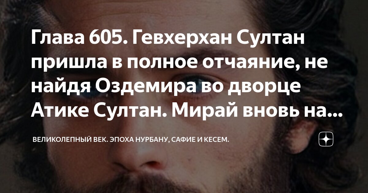 Глава 605. Гевхерхан Султан пришла в полное отчаяние, не найдя Оздемира ...