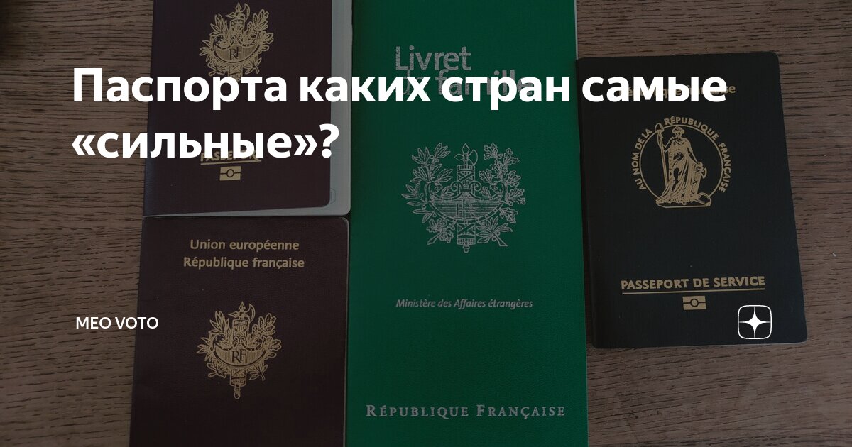 Паспорта каких стран самые «сильные»? | Meo Voto | Дзен
