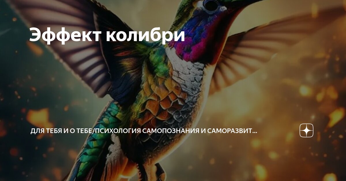 Обсуждение материала — Эффект колибри / Hummingbird / Форум / onskemal.ru