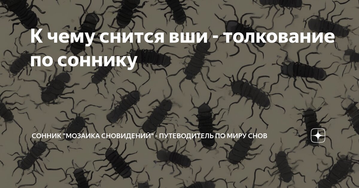 К чему снятся Вши по соннику? Видеть во сне Вшей – толкование снов.