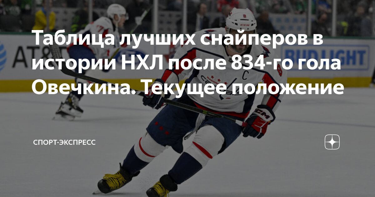 История голов нхл