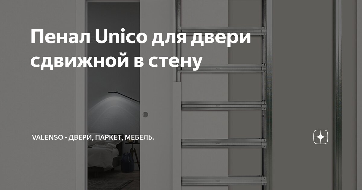 Пенал Unico для двери сдвижной в стену | Valenso - Двери, паркет ...