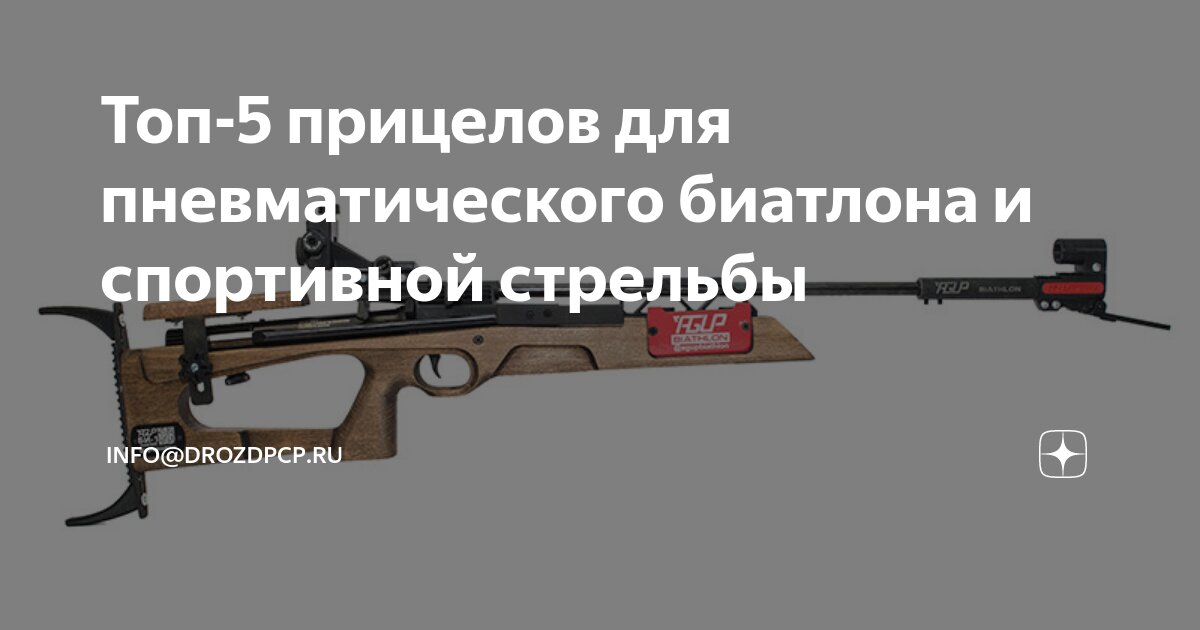 Топ-5 прицелов для пневматического биатлона и спортивной стрельбы ...
