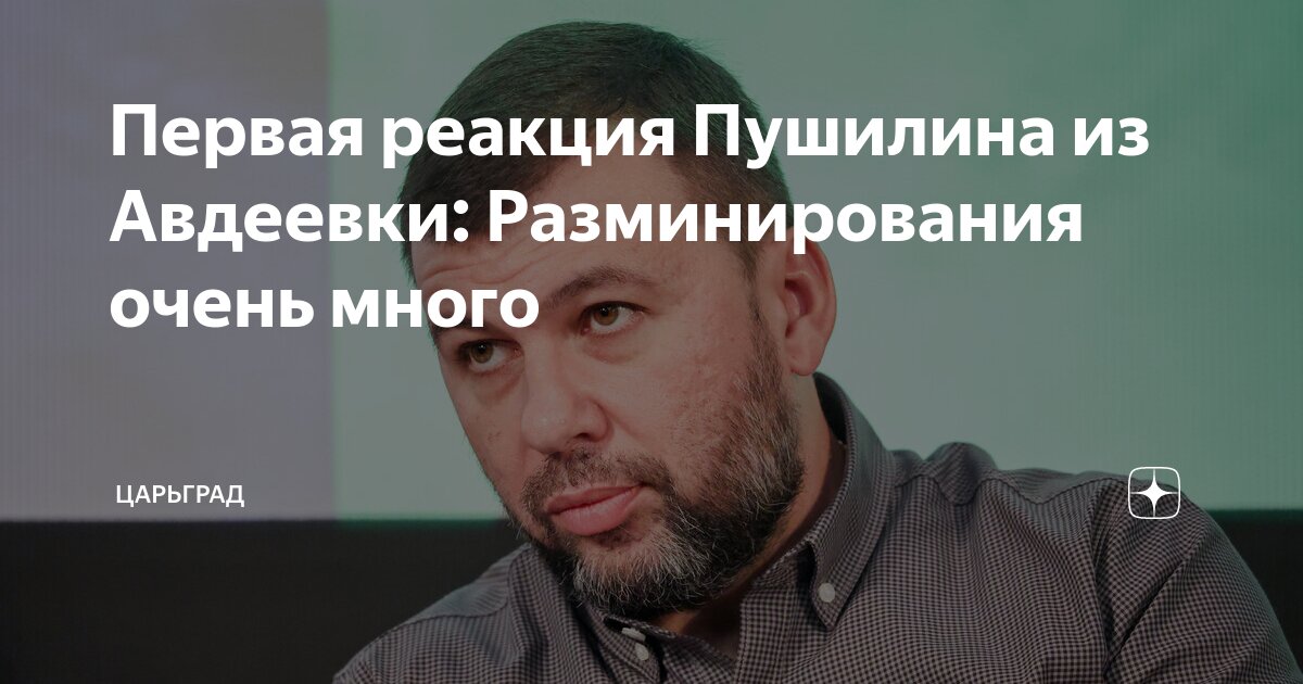 Первая реакция Пушилина из Авдеевки: Разминирования очень много