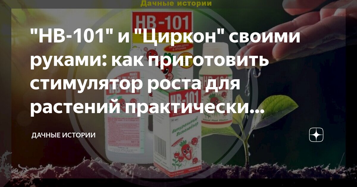 "НВ-101" и "Циркон" своими руками: как приготовить стимулятор роста для ...