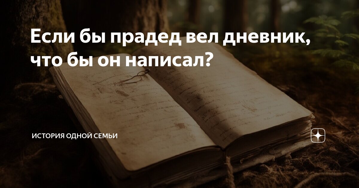 Если бы прадед вел дневник, что бы он написал? | История одной семьи ...