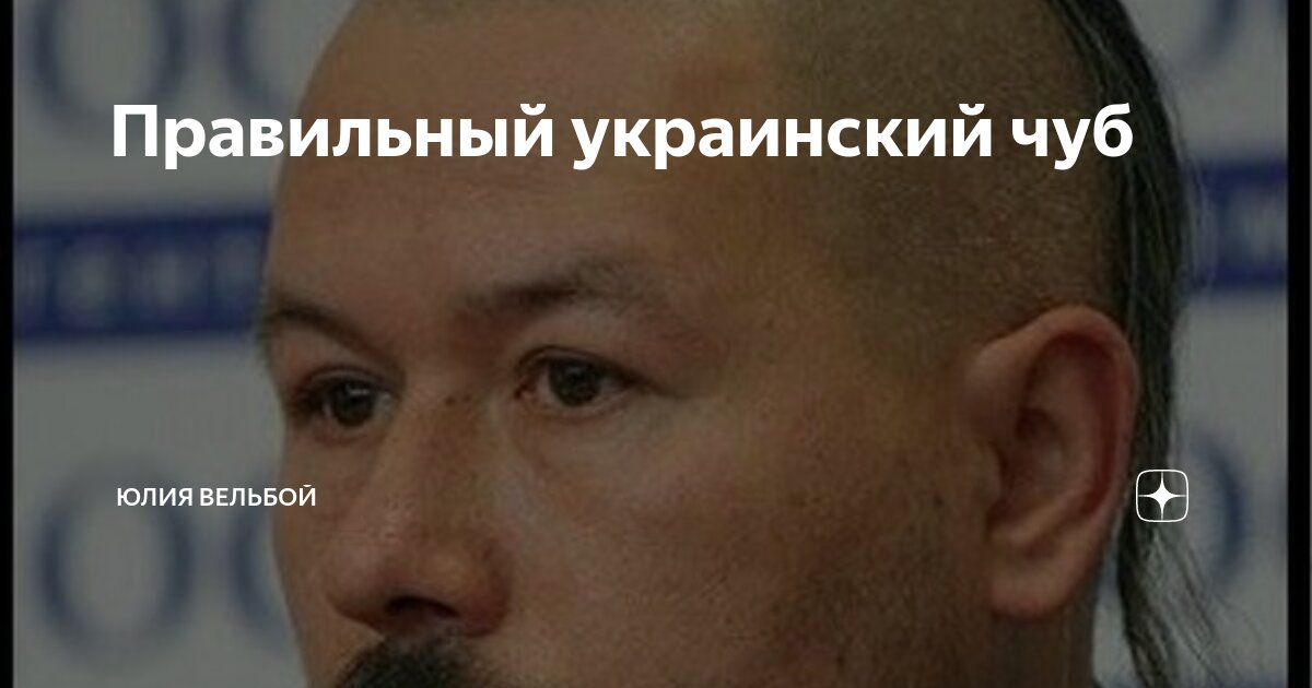 Правильный украинский чуб | Юлия Вельбой | Дзен