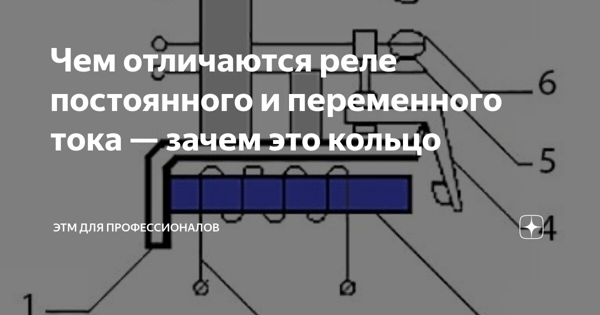 Чем отличаются реле постоянного и переменного тока — зачем это кольцо ...