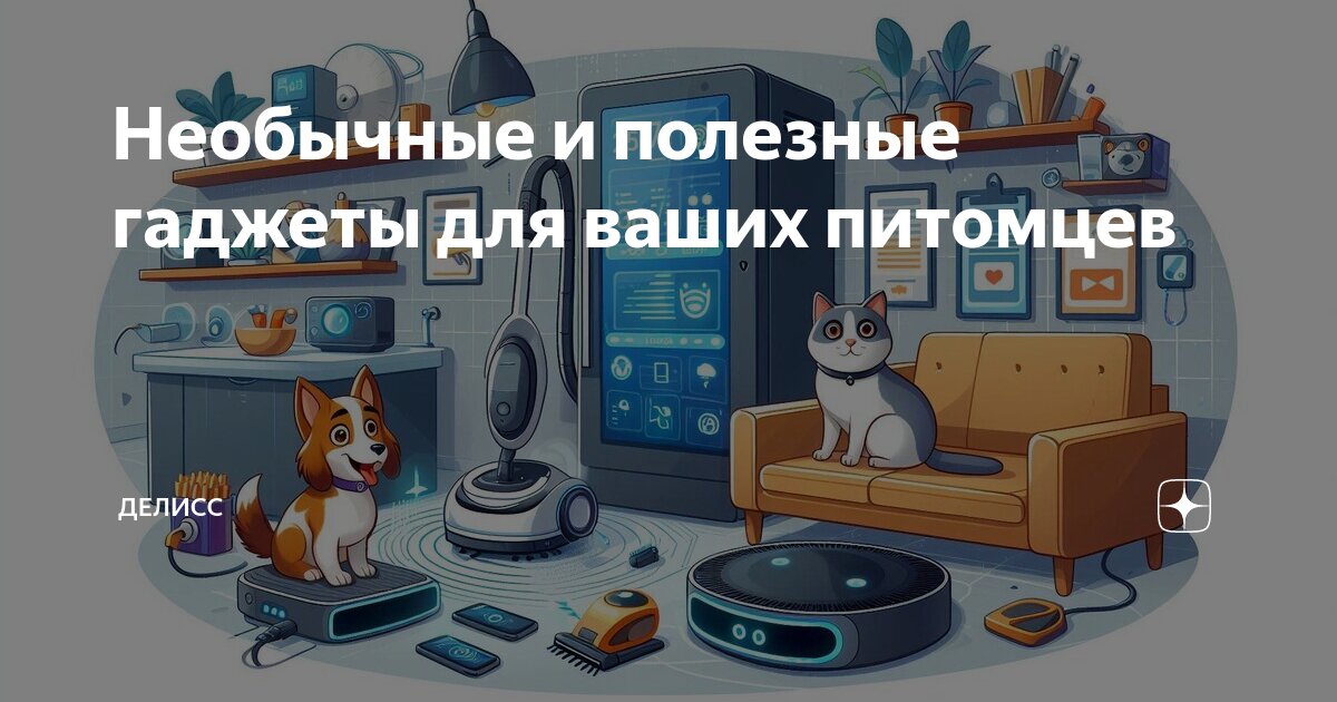 Необычные и полезные гаджеты для ваших питомцев | Делисс | Дзен