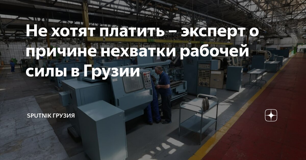 Не хотят платить – эксперт о причине нехватки рабочей силы в Грузии ...