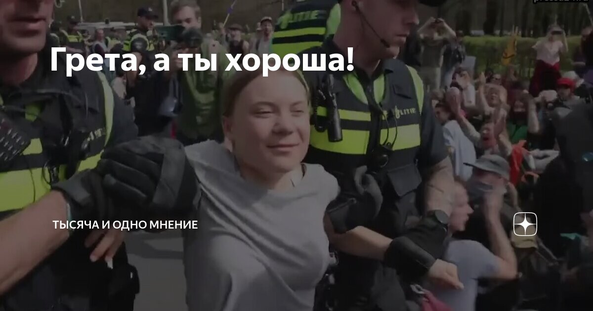 Грета, а ты хороша! | Тысяча и одно мнение | Дзен