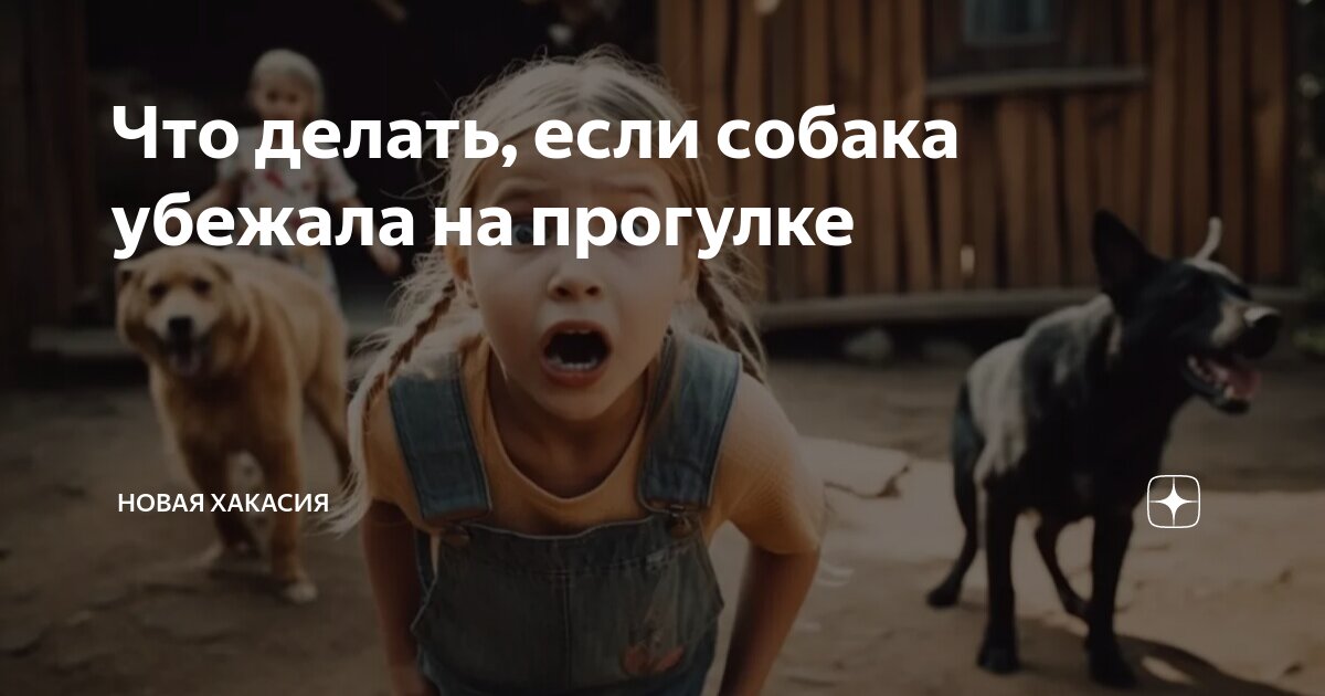 Собака убежала. Что делать?