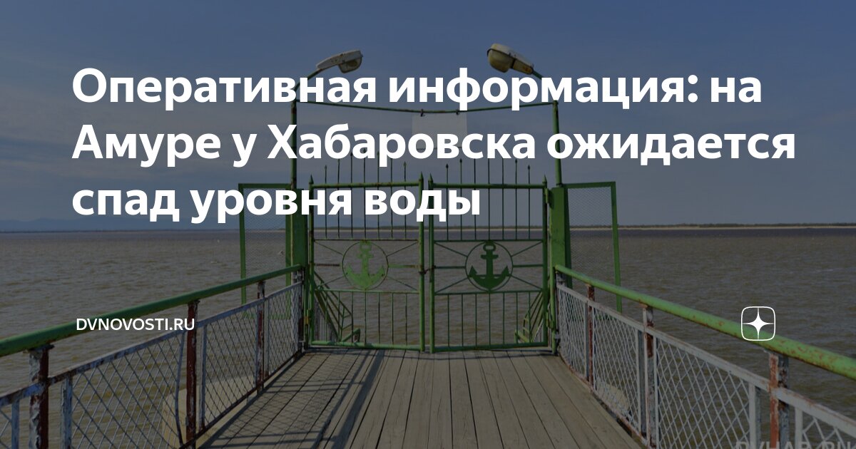 Уровень амура у хабаровска сейчас