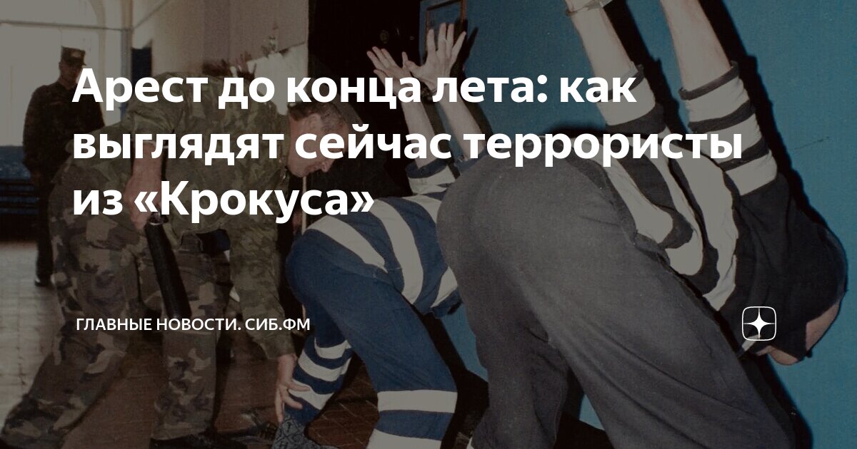 Как сейчас выглядят террористы крокус сити