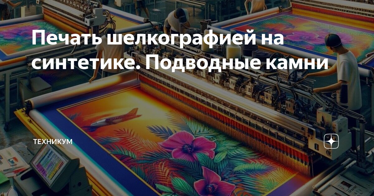 Печать шелкографией на синтетике. Подводные камни | ТЕХНИКУМ | Дзен