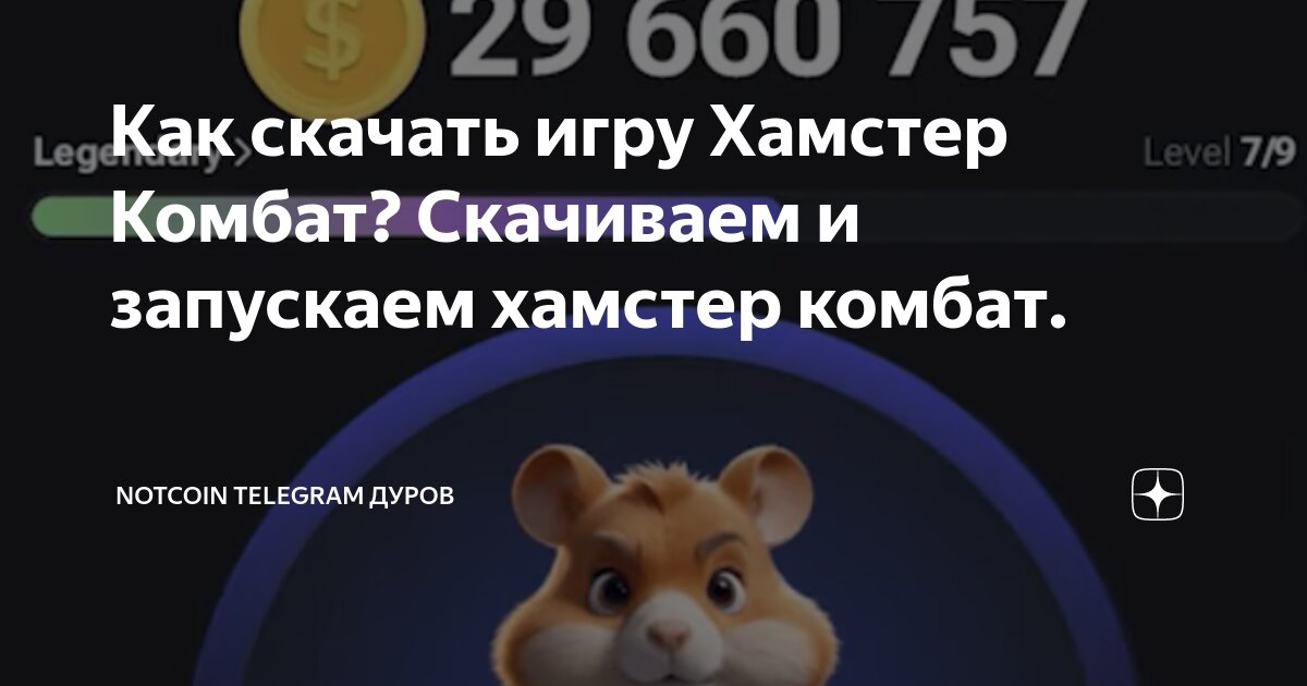 Хамстер комбат что качать