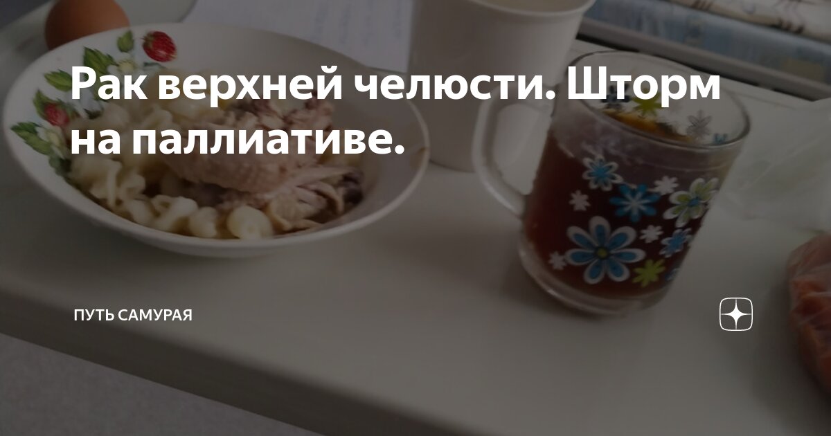Рак верхней челюсти. Шторм на паллиативе. | Путь самурая | Дзен