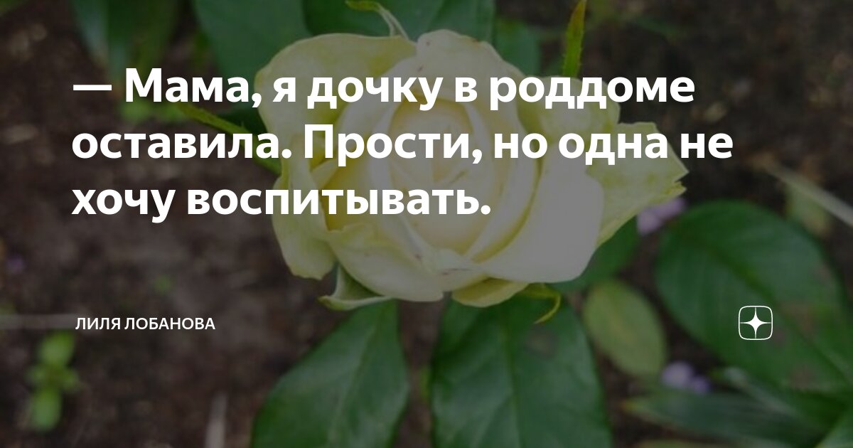 Мама, я дочку в роддоме оставила. Прости, но одна не хочу воспитывать ...