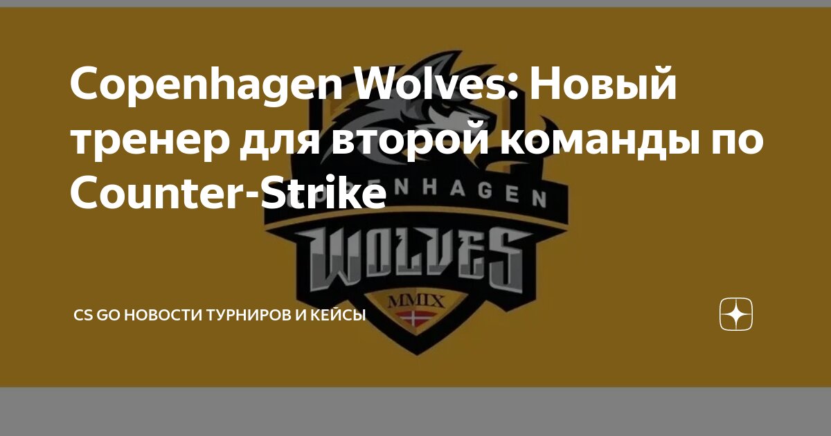 Copenhagen Wolves: Новый тренер для второй команды по Counter-Strike ...
