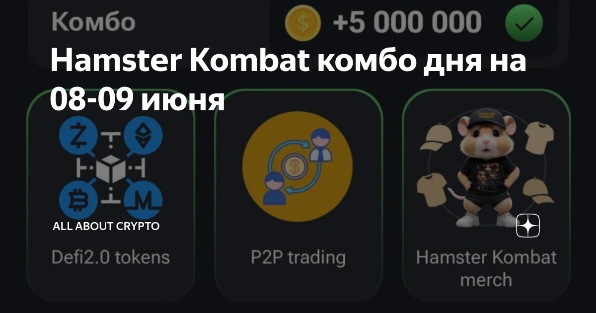 Как получить комбо карты в hamster kombat