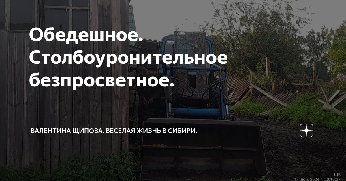 Обедешное. Столбоуронительное безпросветное. | Валентина Щипова ...