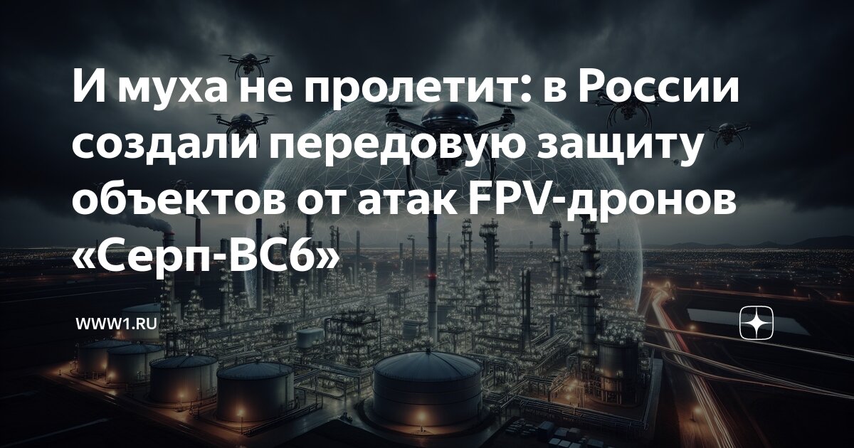 И муха не пролетит: в России создали передовую защиту объектов от атак ...