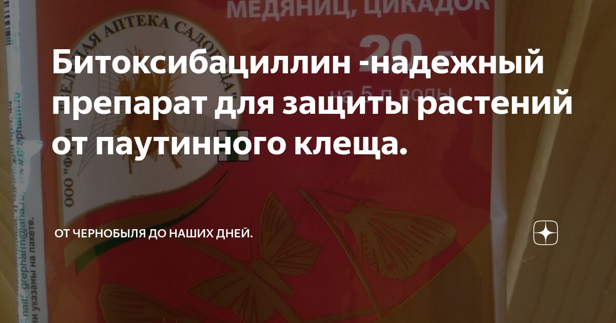 Битоксибациллин -надежный препарат для защиты растений от паутинного ...