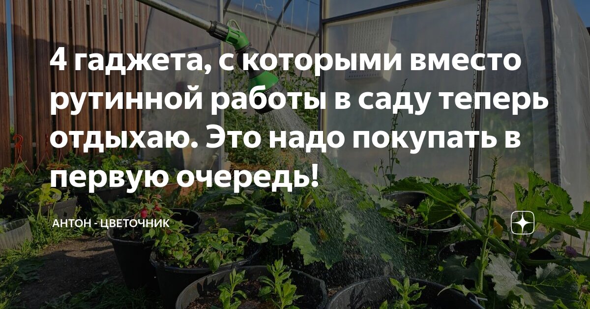 4 гаджета, с которыми вместо рутинной работы в саду теперь отдыхаю. Это ...